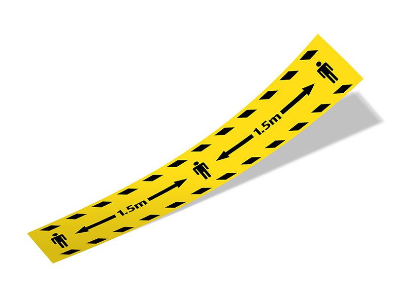 Sticker Informativ Covid-19 - Distantare 1,5m